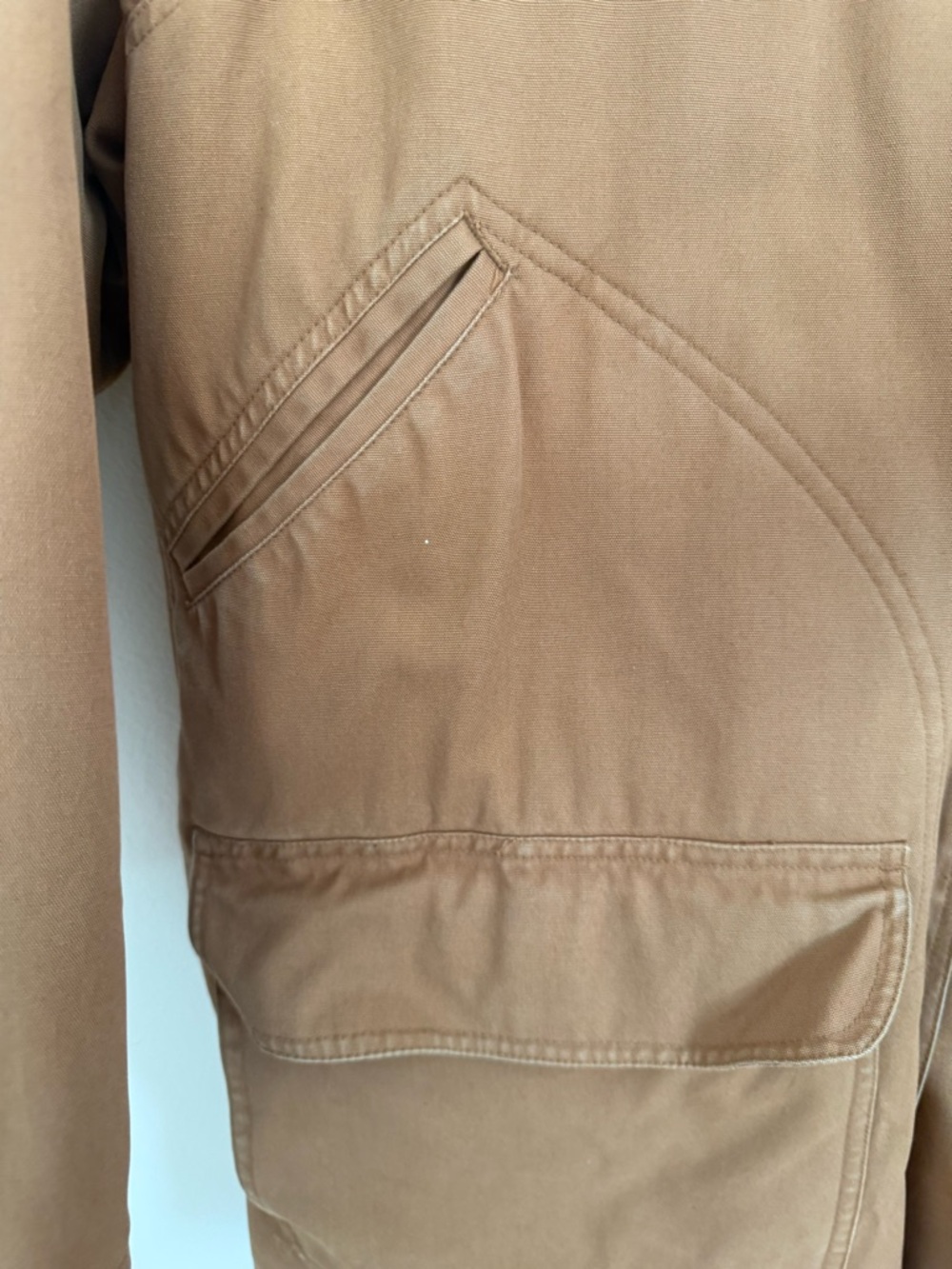 Vintage fleece lined jacket with contrasting collar - Picture 10 of 12